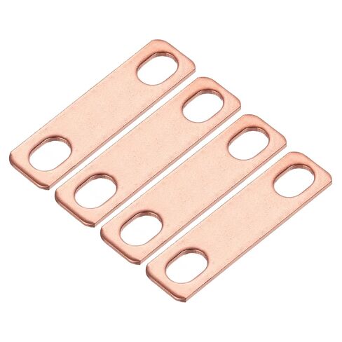 MECCANIXITY 4 Pcs Bus Bars Connector Bus Bar, Hole Spacing 1.18" Thickness 1.5MM for Lithium Battery 3.2V 50Ah 100Ah 280Ah LiFePO4 Cells, Copper Red in Saudi Arabia