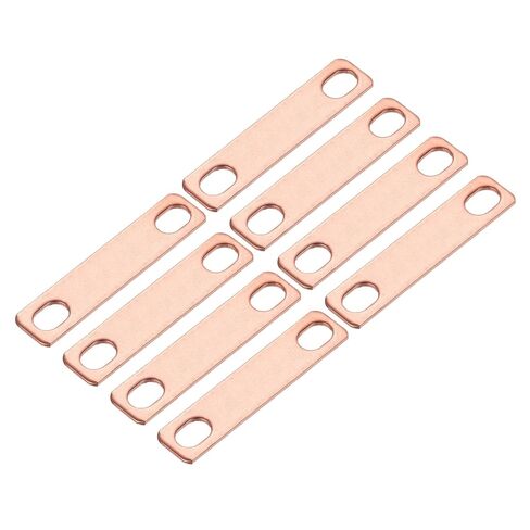 MECCANIXITY 8 Pcs Bus Bars Connector Bus Bar, Hole Spacing 1.57" Thickness 1.5MM for Lithium Battery 3.2V 50Ah 100Ah 280Ah LiFePO4 Cells, Copper Red in Saudi Arabia