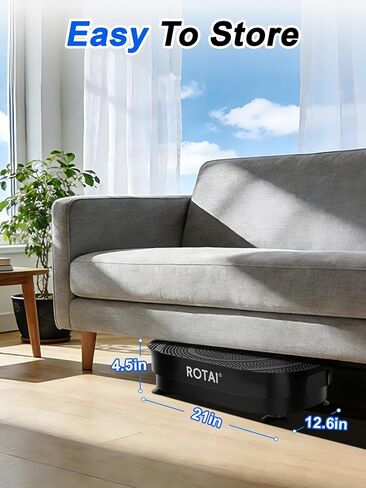 آلة تمرين لوحة الاهتزاز - منصة لياقة بدنية لكامل الجسم لفقدان الوزن والتصريف اللمفاوي وحرق الدهون، لوحة اهتزاز قابلة للتعديل للنساء والرجال باللون الأسود in Kuwait