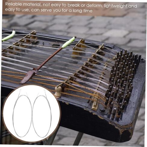 ibasenice 8pcs Steel Dulcimer Strings Replacement for Hammered Dulcimer Music Instrument Parts Durable and Easy to Install for Players in Saudi Arabia
