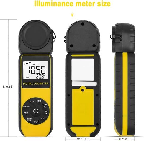 مقياس الإضاءة الرقمي، مقياس الإضاءة الرقمي عالي الدقة مع وظيفة تخزين البيانات، التكرار ±2%، وقت أخذ العينات 2.0 مرة/ثانية وعرض 3999، للفصل الدراسي الداخلي للأفلام in Kuwait
