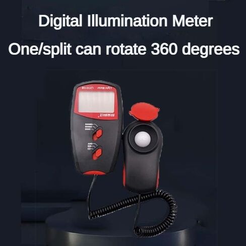 مقياس الإضاءة الرقمي، أداة قياس شدة الضوء، مع وظيفة تسجيل البيانات، مناسب للاستوديوهات والإضاءة الصناعية. in Kuwait