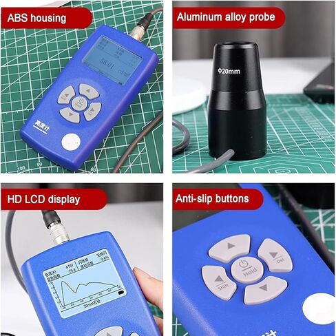 Digital Luminance Meter, Light Meter Brightness Tester with 10/20mm Probes, 1-1000000cd M2, Wavelength Range 400nm-700nm, for HDR Screens Projectors Flicker CRI Spectrum Analysis (10mm) in Saudi Arabia