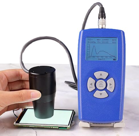 مقياس الإضاءة الرقمي، مقياس الضوء الرقمي مع شاشة LCD بإضاءة خلفية ومسبار 10/20 مم، نطاق القياس 1-1000000cd/م²، دقة عالية وقياس سريع، للفصول الدراسية الداخلية لفيلم الحديقة in Kuwait