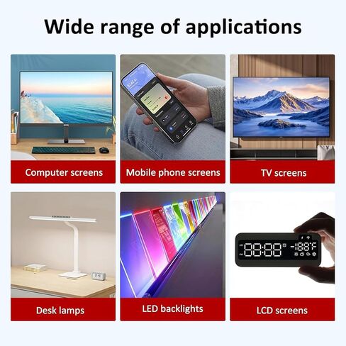 مقياس الإضاءة الرقمي، مقياس الضوء الرقمي مع شاشة LCD بإضاءة خلفية ومسبار 10/20 مم، نطاق القياس 1-1000000cd/م²، دقة عالية وقياس سريع، للفصول الدراسية الداخلية لفيلم الحديقة in Kuwait