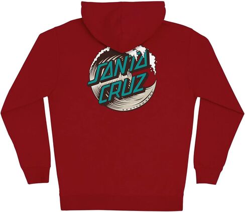 SANTA CRUZ Men's Zip Up Hooded Sweatshirt Wave Dot Skate Sweatshirt in Saudi Arabia