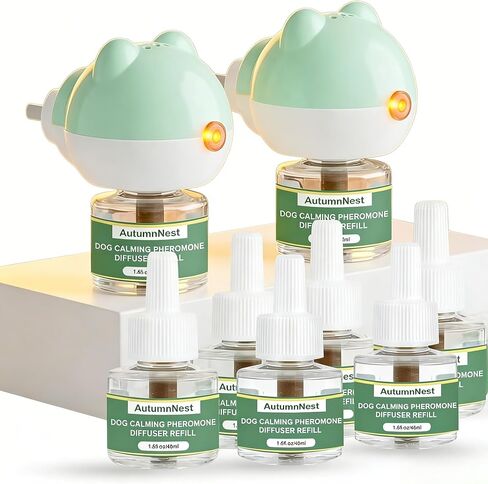 8-in-1 الكلاب تهدئة مجموعة النشر-2 المكونات الإضافية + 6 عبوات ، دعم إجهاد الحيوانات الأليفة القائم على الفيرومون ، العرض 180 يومًا ، يساعد على تعزيز السلوك الهدوء ، آمن وغير سامة in Kuwait