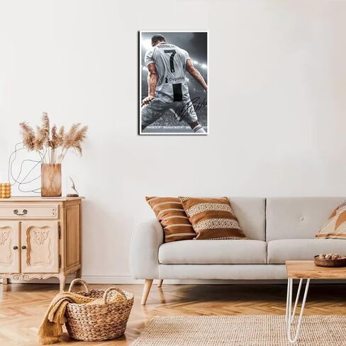 YHSGY ronaldo poster Canvas Unframed 12x18 inches Soccer Star for Boys Bedroom Walls Wall Poster Motivational posters for room aesthetic in Saudi Arabia
