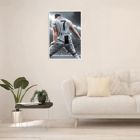 YHSGY ronaldo poster Canvas Unframed 12x18 inches Soccer Star for Boys Bedroom Walls Wall Poster Motivational posters for room aesthetic in Saudi Arabia