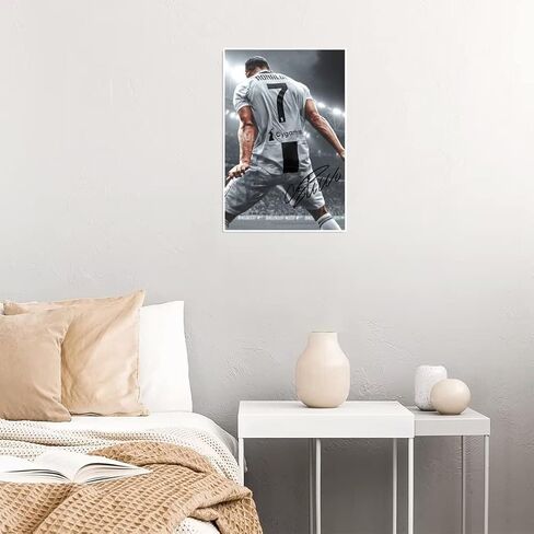 YHSGY ronaldo poster Canvas Unframed 12x18 inches Soccer Star for Boys Bedroom Walls Wall Poster Motivational posters for room aesthetic in Saudi Arabia