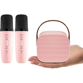 Mini Karaoke Machine, Portable Karaoke Player with 2 Wireless Microphones in Saudi Arabia
