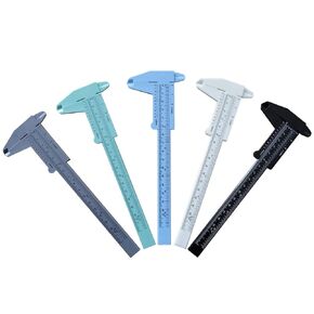 5 PCS Plastic Vernier Caliper Measuring Tool 6 Inch/150mm, Eyebrow Measuring Tool, Brow Mapping Ruler, Metric Millimeter and Inch 2 in 1 in Kuwait