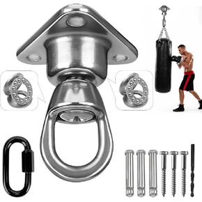 Heavy Bag Hanger,Stainless Wall Ceiling Mount Hook 180°/360° Rotation Wood Beam Holder Body Weight Strength Training Systems, Aerial Yoga Swing & Hammock in Kuwait