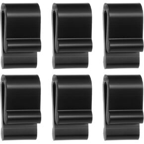 6 Pcs Dutch Oven Lid Protector Clips, Non-Slip Dutch Oven Lid Protector Clips Pot Lids Bumper Accessories for Baking Stacking, Black in Kuwait