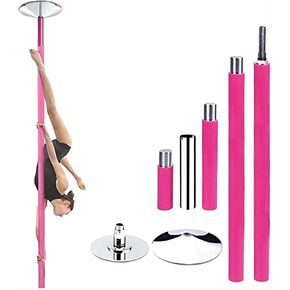 Silicone Dance Pole,Removable Stripper Pole,360 Spin and Static Stripper Pole,Fitness Gym Equipment for Home Fitness,Exercise,Bar,Gym,Party in Kuwait