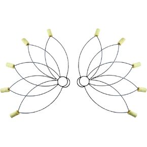 زوج/مجموعة من 2 مراوح نار الزهرة / - مصنوعة من كيفلار أراميد للراقصين 5 فتائل 2 بوصة كيفلر للعروض للمهرجانات وتدفق ممارسة الرقص الشرقي وزهرة اللوتس in Kuwait