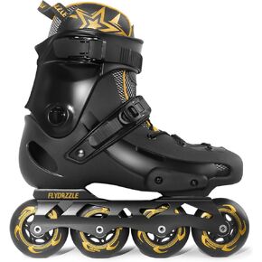 أحذية تزلج مضمنة للرجال للتزلج الحر في المناطق الحضرية - محامل ABEC-9، هيكل من البولي بروبيلين عالي التأثير لدعم الكاحل، إبزيم مناسب لجميع الأحوال الجوية in Kuwait