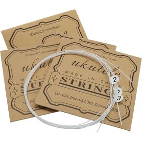 Hordion 5 Set Nylon Ukulele Strings Replacement Accessory for Soprano (21 Inch) Concert (23 Inch) Tenor (26 Inch) Ukulele in Kuwait