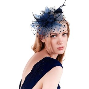 Fascinators Hats for Women Tea Party Hat Flower Mesh Feathers Headband Kentucky Derby Hats for Women Wedding in Saudi Arabia