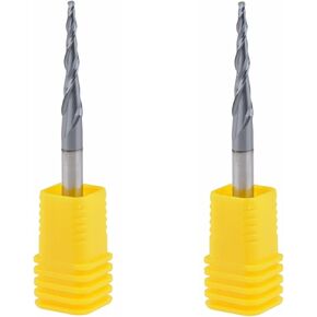 10pcs Ball Nose Tapered End Mill R0.75D420.550L2F HRC55 Tungsten Solid Carbide Taper Ball Nose End Mill Milling Cutter CNC Router Bit in Kuwait