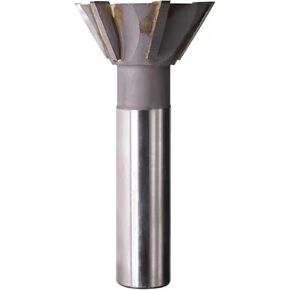 1pcs Carbide Dovetail Cutter 45/55/60 Degrees Dovetail Groove Milling Cutter 16-60mm Cutting Diameter Straight Shank End Mill for Metal Cutting(45x55degrees) in Kuwait