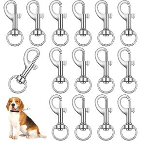 TIESOME 16 Pcs Swivel Eye Bolt Snap Hooks, 360° Rotating Zinc Alloy Clip for Pet Leash Flag Pole Tarp and Key Chain in Kuwait