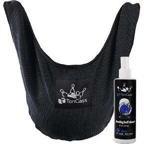 TonGass Bowling Ball Cleaning Kit with Seesaw Towel and Cleaner Spray (8 oz), Microfiber Bowling Ball Polisher Bag for Quick Wipe-Downs, Portable Bowlings Accessories for Practice and League Play in Kuwait