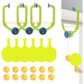 3 Set Door Ping Pong Game Over The Door, Adjustable Door Jam Pingpong Starter Kit Doorway Game Pingpong Portable Hanging Table Tennis Trainer in Kuwait