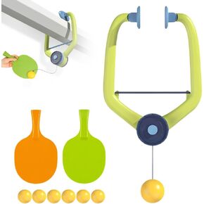 Door Ping Pong Game Over The Door, Adjustable Hanging Table Tennis Trainer Portable Set, Ping Pong Doorway Game with Racket and Balls for Kids in Kuwait