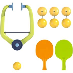 لعبة باب بونج للأطفال، لعبة بينج بونج للمدخل، مجموعة تدريب تنس الطاولة المعلقة المحمولة - تمرين صديق للأطفال مع مضرب وكرات متضمنة، تصميم قابل لضبط الارتفاع in Kuwait