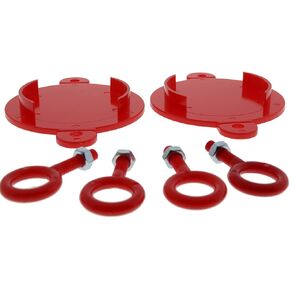 وصلة إدارة الإطفاء (FDC)، أغطية قابلة للكسر، 2 1/2 بوصة، بلاستيك، أحمر، مجموعة من 2 in Kuwait