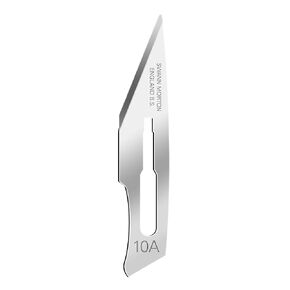 Swann Morton Surgical Scalpel Blade #10A - Carbon Steel, Non-Sterile, Professional Arts and Crafts Tool - Box of 100 (20 Packs of 5) in Kuwait