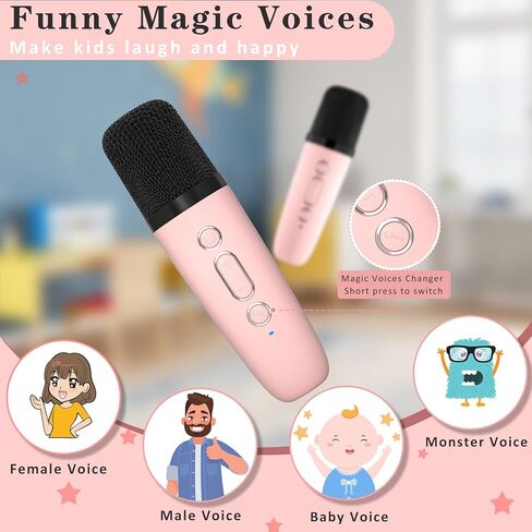Mini Karaoke Machine, Portable Karaoke Player with 2 Wireless Microphones in Saudi Arabia