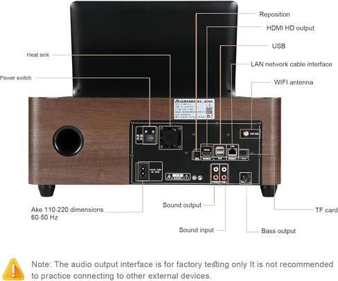14.1-inch Touchscreen New Chinese Karaoke Sound System, Equipped with 2 Wireless Microphones, Built-in Speakers, Supports YouTube Playback, Suitable for Home Gatherings, KTV Singing（6TBHard Drive） in Saudi Arabia