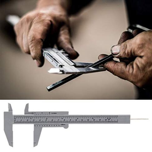 150mm Plastic Vernier Caliper Double Scale Sliding Gauge Ruler Measuring Tool for DIY Home Workshop School Measurement Projects in Saudi Arabia