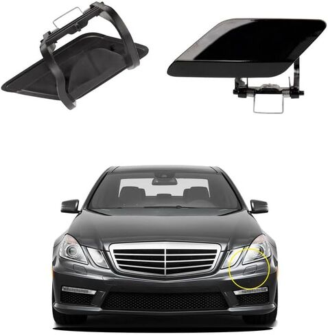 CAR MOBER MOTHER MEDITER COPTER COPER COPTION CAPTING مع مرسيدس Benz E-Class W212 E300 E350 E400 E550 2008 2009 2010 2012 2013 غطاء تنظيف الأمامي 2128600208 غطاء الماء in Kuwait