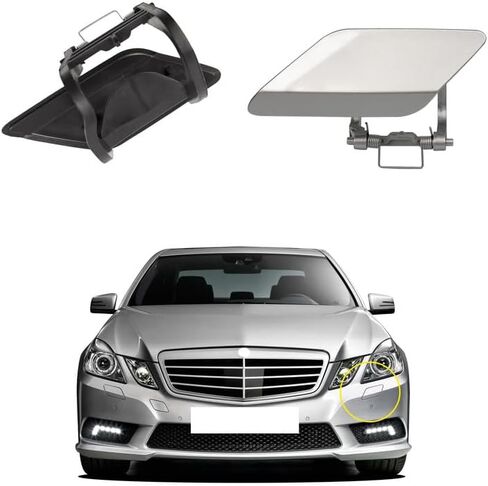 CAR MOBER MOTHER MEDITER COPTER COPER COPTION CAPTING مع مرسيدس Benz E-Class W212 E300 E350 E400 E550 2008 2009 2010 2012 2013 غطاء تنظيف الأمامي 2128600208 غطاء الماء in Kuwait