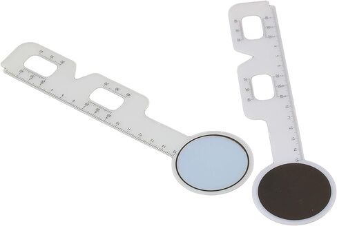 RDEXP Black & White 15cm Plastic Pupil Distance Meter Ruler Eye Ophthalmic Tool Pack of 5 in Saudi Arabia