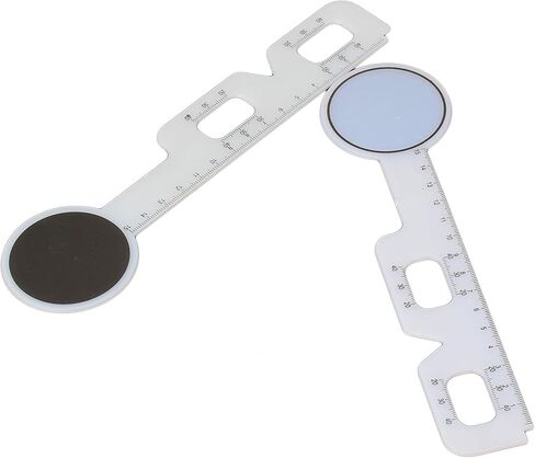 RDEXP Black & White 15cm Plastic Pupil Distance Meter Ruler Eye Ophthalmic Tool Pack of 5 in Saudi Arabia