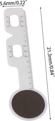 RDEXP Black & White 15cm Plastic Pupil Distance Meter Ruler Eye Ophthalmic Tool Pack of 5 in Saudi Arabia