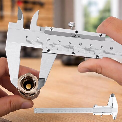 Stainless Steel Digital Caliper Measuring Tool, 0.001"/0.02mm High Precision Vernier Digital Micrometer for DIY/Household in Saudi Arabia