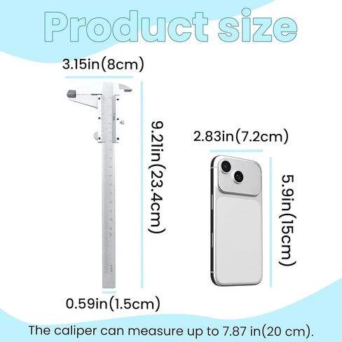 Stainless Steel Digital Caliper Measuring Tool, 0.001"/0.02mm High Precision Vernier Digital Micrometer for DIY/Household in Saudi Arabia