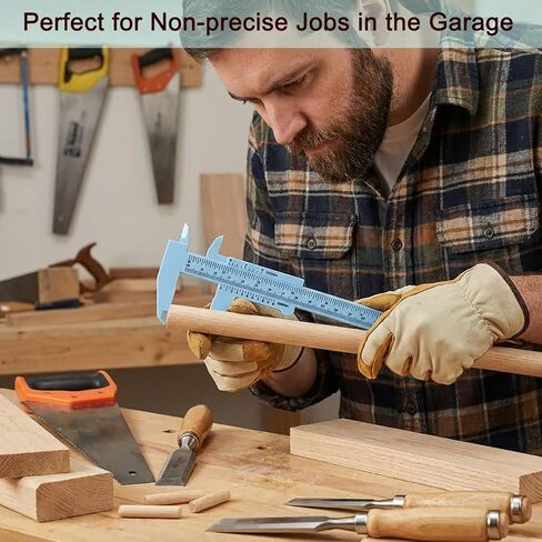 5 PCS Plastic Vernier Caliper Measuring Tool 6 Inch/150mm, Eyebrow Measuring Tool, Brow Mapping Ruler, Metric Millimeter and Inch 2 in 1 in Kuwait