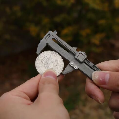 Caliper Measuring Tool,Mini Vernier Caliper, 50mm/1.9in Pocket Ruler Portable Metal Measuring Tool, Traditional Style, No Power Required, Car Turbo Ruler, Zinc Alloy, 0.1mm Accuracy, No Battery Needed in Saudi Arabia