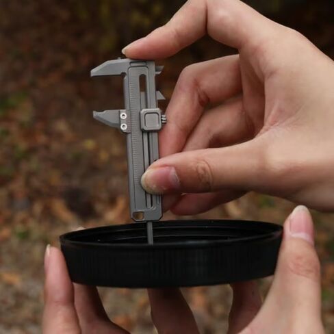 Caliper Measuring Tool,Mini Vernier Caliper, 50mm/1.9in Pocket Ruler Portable Metal Measuring Tool, Traditional Style, No Power Required, Car Turbo Ruler, Zinc Alloy, 0.1mm Accuracy, No Battery Needed in Saudi Arabia