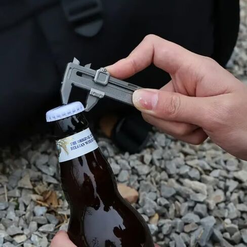 Caliper Measuring Tool,Mini Vernier Caliper, 50mm/1.9in Pocket Ruler Portable Metal Measuring Tool, Traditional Style, No Power Required, Car Turbo Ruler, Zinc Alloy, 0.1mm Accuracy, No Battery Needed in Saudi Arabia