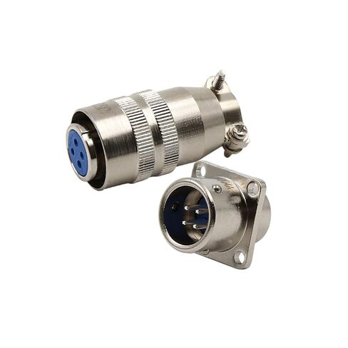 1pc XS12 Industrial Plug and Socket - Quick Push and Pull M12 7-Pin Power Electrical Connector for Aircraft Applications(3pin) in Saudi Arabia