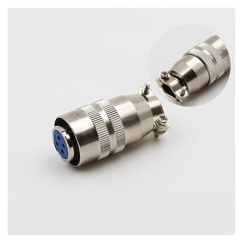 1pc XS12 Industrial Plug and Socket - Quick Push and Pull M12 7-Pin Power Electrical Connector for Aircraft Applications(3pin) in Saudi Arabia