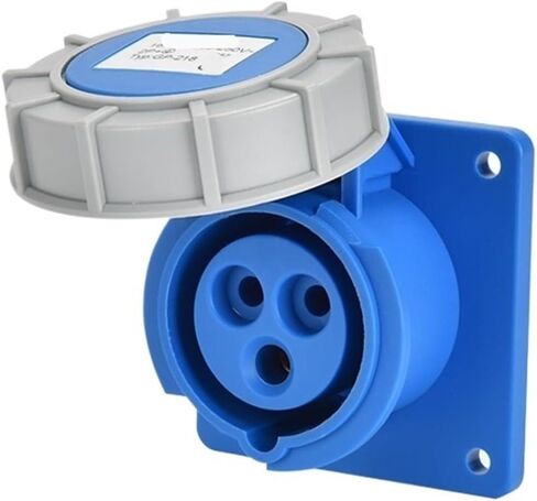 1pc Industrial Waterproof Plug and Socket Connector - 3-Phase 4P5 Hole 16A/32A Non-Explosion-Proof IP67 Rated(4p32a Ip67 Plug 294) in Saudi Arabia