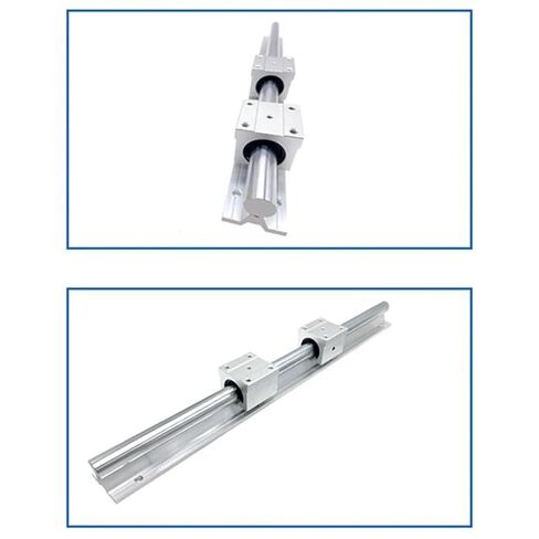 A53I القضبان والمحامل الخطية ، 1 قطعة السكك الحديدية الخطية 500 مللي متر + 2 قطعة تحمل خطي 12 مللي متر كتل الشرائح SBR12UU in Kuwait